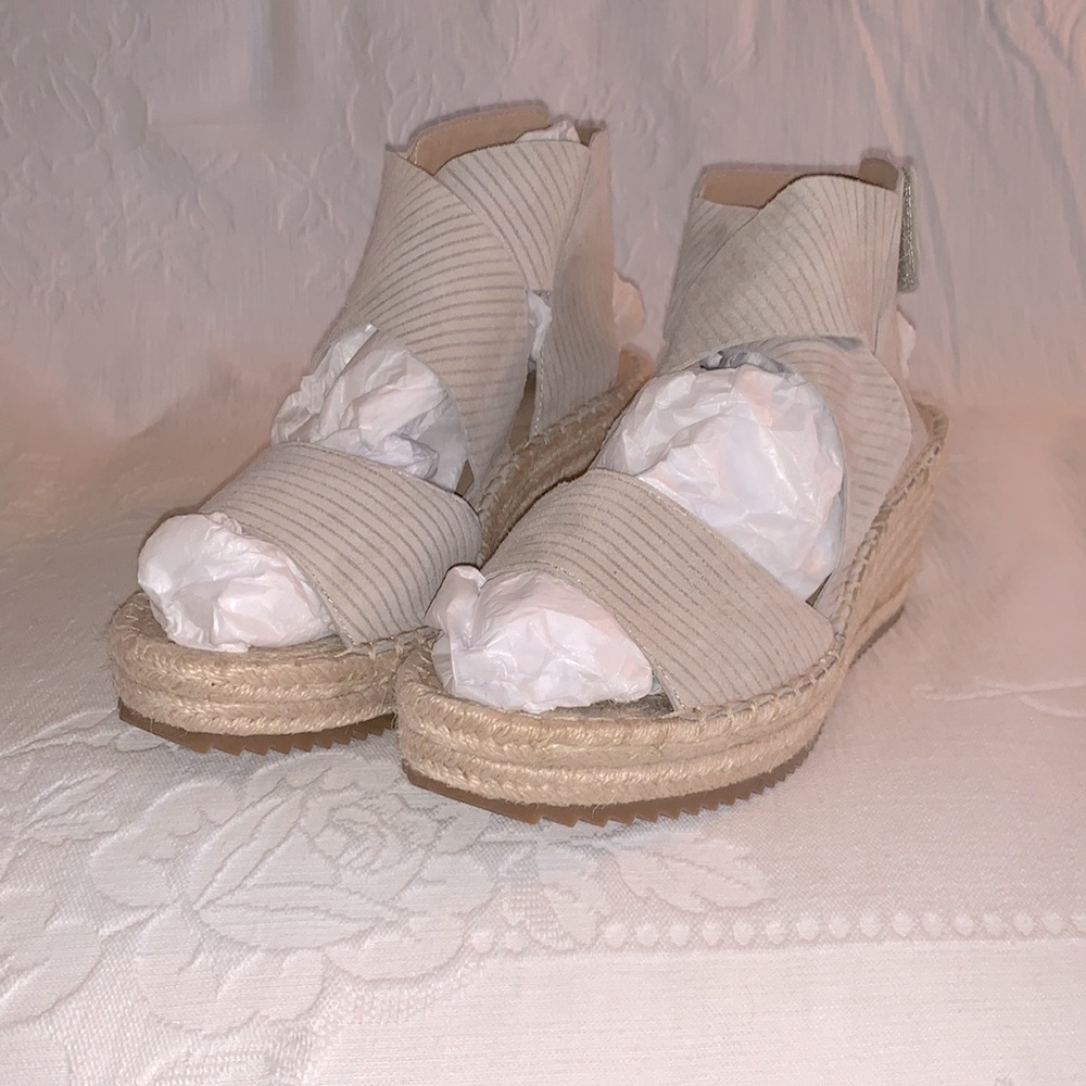 Eileen Fisher Willow Espadrille Wedge Sz 9